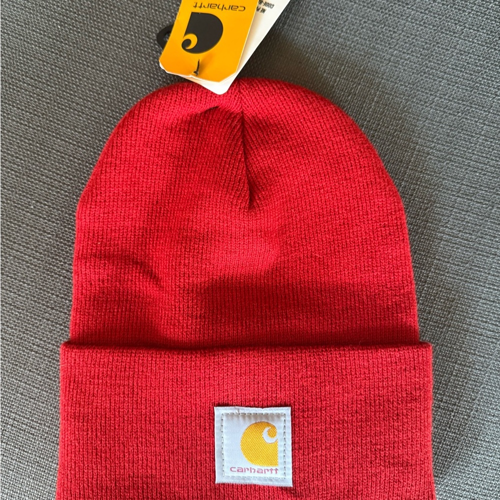 Carhartt Bright Red Knit Hat